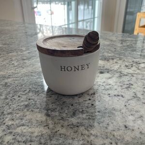 Hearth & Hand Stoneware Jar with Natural Lid